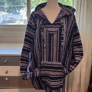Very cool Baja purple black and white pullover hoodie. Size XXL